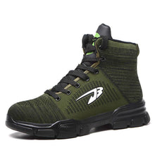 Lade das Bild in den Galerie-Viewer, Herren Stahlkappenstiefel Winter Warm Komfortable Industriekonstruktion Rutschfeste Tennisarbeitssicherheitsschuhe