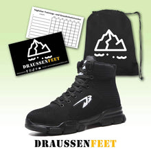 Lade das Bild in den Galerie-Viewer, Herren Stahlkappenstiefel Winter Warm Komfortable Industriekonstruktion Rutschfeste Tennisarbeitssicherheitsschuhe