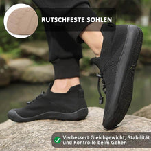 Lade das Bild in den Galerie-Viewer, Bequeme, Atmungsaktive Barfuß-Sport-Fitnessschuhe Mit Breiter Zehenpartie, Fliegende, Gewebte Freizeit-Wanderschuhe (Unisex)