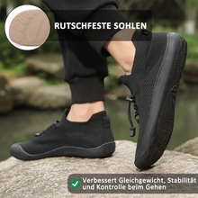 Lade das Bild in den Galerie-Viewer, draussenfeet barfuss strickschuhe 31545 schwarz