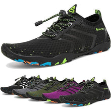 Cargar imagen en el visor de la galería, Zapatos de agua hombres para mujeres zapatos descalzos de natación playa zapatos de piscina de calcetines aguas rápidos