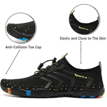 Cargar imagen en el visor de la galería, Zapatos de agua hombres para mujeres zapatos descalzos de natación playa zapatos de piscina de calcetines aguas rápidos