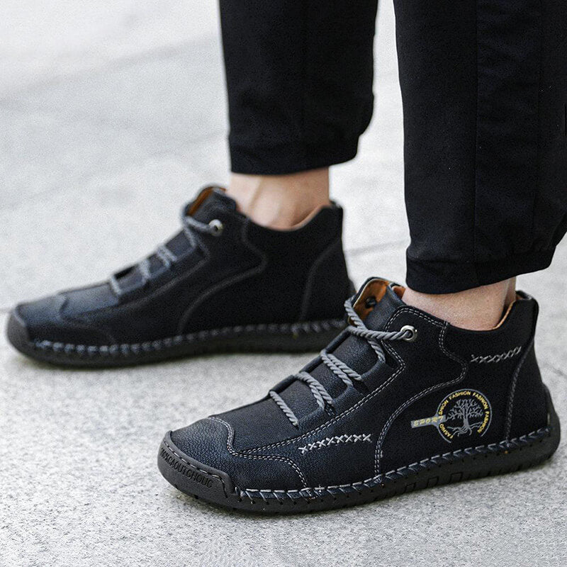 Männer Vintage Hand Stitching Comfort Soft Lederstiefel