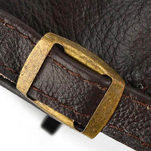 Cargar imagen en el visor de la galería, Hombres REALES Capas de cuero de cuero de cuero Capas de avance calientes sólidos Ajustable