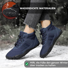 Cargar imagen en el visor de la galería, Zapatos descalzos para hombres Zapatillas de senderos impermeables para el invierno zapatillas de invierno forradas de invierno unisex botas de nieve al aire libre Slipproof Boots de invierno