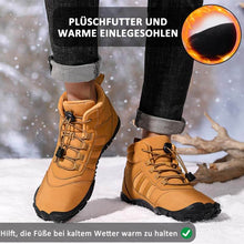 Cargar imagen en el visor de la galería, Zapatos descalzos para hombres Zapatillas de senderos impermeables para el invierno zapatillas de invierno forradas de invierno unisex botas de nieve al aire libre Slipproof Boots de invierno
