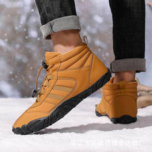 Cargar imagen en el visor de la galería, Zapatos descalzos para hombres Zapatillas de senderos impermeables para el invierno zapatillas de invierno forradas de invierno unisex botas de nieve al aire libre Slipproof Boots de invierno