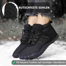 Cargar imagen en el visor de la galería, Zapatos descalzos para hombres Zapatillas de senderos impermeables para el invierno zapatillas de invierno forradas de invierno unisex botas de nieve al aire libre Slipproof Boots de invierno