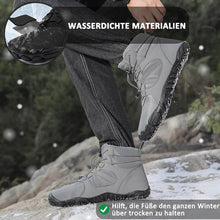 Lade das Bild in den Galerie-Viewer, Dicke Winter-Schneestiefel Außenbereich Warme Bergsteigerschuhe Rutschfester & Wasserdichter Barfußschuh für den Winter (Unisex)