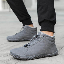 Lade das Bild in den Galerie-Viewer, Warme Verschleißfeste Winterstiefel Außenbereich Mittellange Bergsteigerstiefel Rutschfester & Wasserdichter Barfußschuh für den Winter (Unisex)