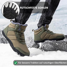 Lade das Bild in den Galerie-Viewer, Herren Outdoor Baumwollschuhe Warme Schneestiefel Rutschfeste & Wasserdichte Barfußschuhe für den Winter