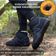 Lade das Bild in den Galerie-Viewer, Hohe Warme Bequeme Schneestiefel Rutschfester & Wasserdichter Barfußschuh für den Winter (Unisex)