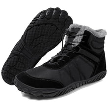 Lade das Bild in den Galerie-Viewer, Outdoor-Schneestiefel Dicke Sohle Baumwollschuhe Wanderschuhe Rutschfester & Wasserdichter Barfußschuh für den Winter (Unisex)