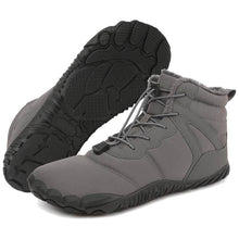 Lade das Bild in den Galerie-Viewer, Warme Schneestiefel für den Winter im Freien Verschleißfeste Wanderschuhe mit Mittlerem Schaft Rutschfester & Wasserdichter Barfußschuh für den Winter (Unisex)