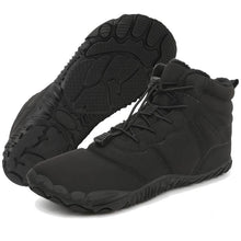 Lade das Bild in den Galerie-Viewer, Warme Schneestiefel für den Winter im Freien Verschleißfeste Wanderschuhe mit Mittlerem Schaft Rutschfester & Wasserdichter Barfußschuh für den Winter (Unisex)
