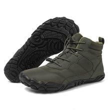 Lade das Bild in den Galerie-Viewer, Dicke Schneestiefel für Draußen Warme Bergsteiger- und Wanderschuhe Rutschfester & Wasserdichter Barfußschuh für den Winter (Unisex)