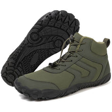Lade das Bild in den Galerie-Viewer, Herren-Schneestiefel mit Mittlerem Schnitt Warm für den Außenbereich Lässig Verschleißfest Wanderschuhe Rutschfester & Wasserdichter Barfußschuh für den Winter