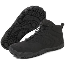 Lade das Bild in den Galerie-Viewer, Herren-Schneestiefel mit Mittlerem Schnitt Warm für den Außenbereich Lässig Verschleißfest Wanderschuhe Rutschfester & Wasserdichter Barfußschuh für den Winter