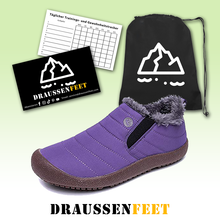 Cargar imagen en el visor de la galería, draussenfeet winter schneestiefel 115636 lila