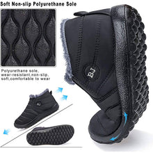 Load image into Gallery viewer, Warm snowshoes for men outdoor fur feed winter shoes anti-slip lightweight ankle booty