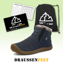 Load image into Gallery viewer, Men's slip on ankle booties anti-slip-water-resistant fur-fed snowshoes Outdoor sneakers