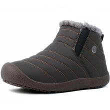Load image into Gallery viewer, Men's slip on ankle booties anti-slip-water-resistant fur-fed snowshoes Outdoor sneakers