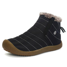 Load image into Gallery viewer, Men's slip on ankle booties anti-slip-water-resistant fur-fed snowshoes Outdoor sneakers