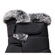 Cargar imagen en el visor de la galería, Botas de nieve para mujeres de invierno con comida cálida, botines cómodos y sin deslizamiento, zapatos de plataforma para caminar al aire libre impermeables