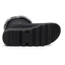 Cargar imagen en el visor de la galería, Botas de nieve para mujeres de invierno con comida cálida, botines cómodos y sin deslizamiento, zapatos de plataforma para caminar al aire libre impermeables