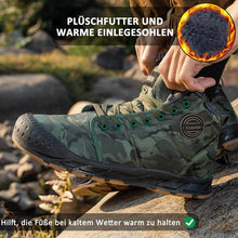 Lade das Bild in den Galerie-Viewer, Herren-Schneestiefel, warme Fleece-gemütliche rutschfeste Stiefeletten, Plüsch-bequeme Outdoor-Wanderschuhe, gefütterte Trekkingschuhe, Winter