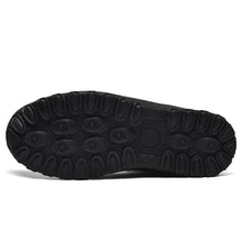 Lade das Bild in den Galerie-Viewer, Herren-Schneestiefel aus Daunenstoff mit Reißverschluss Warme Outdoor-Kurzstiefel Wanderschuhe Rutschfester & Wasserdichter Barfußschuh für den Winter