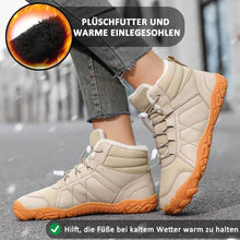 Lade das Bild in den Galerie-Viewer, Outdoor-Schuhe Dicker Baumwolle Schneestiefel Rutschfester & Wasserdichter Barfußschuh für den Winter (Unisex)
