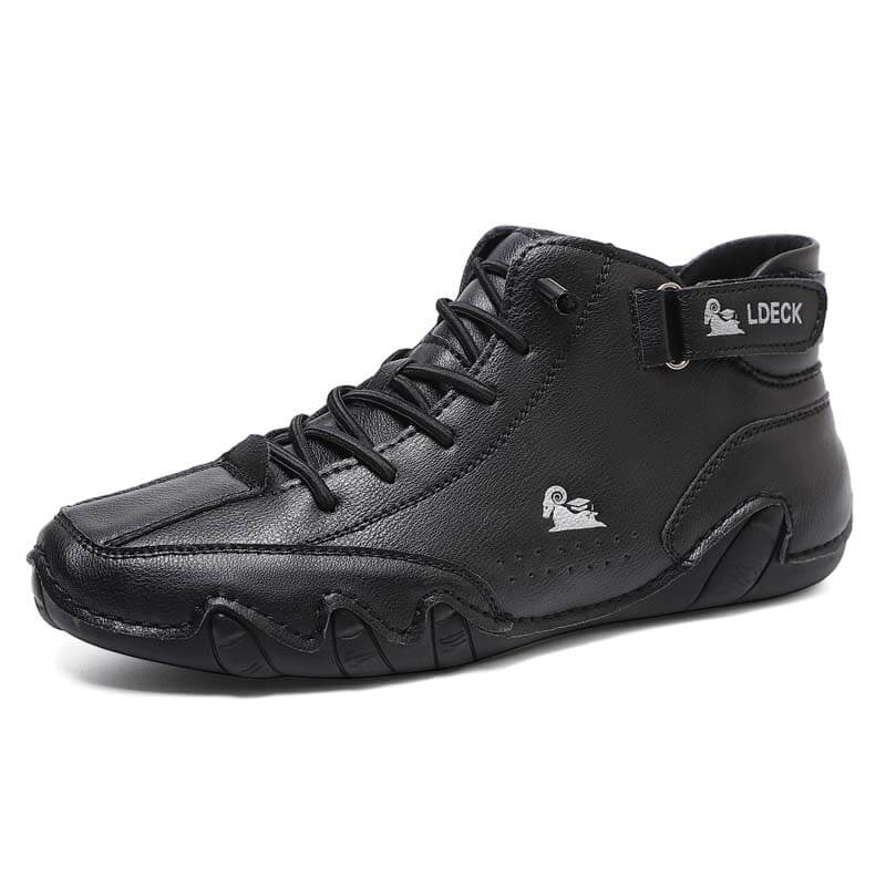 Ergono X - orthopädische gesundheit, wasserdichter & schmerzlindernder Leder-Barfußschuh