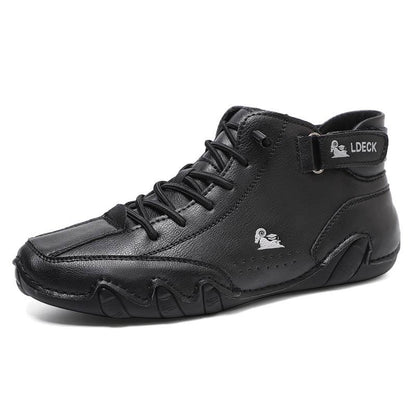 Ergono X - orthopädische gesundheit, wasserdichter & schmerzlindernder Leder-Barfußschuh