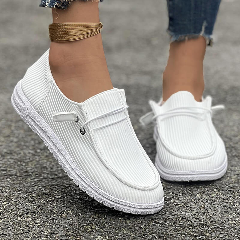 Damen Casual Frühling Herbst Flache Sohlen Slip-on Low-Top Loafers Schuhe