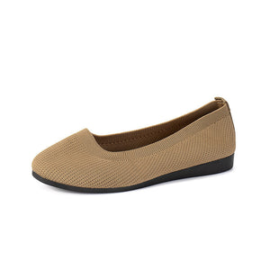 Damen Frühling Runde Zehen Flache Einzelschuhe Mokassins Sport Freizeitschuhe
