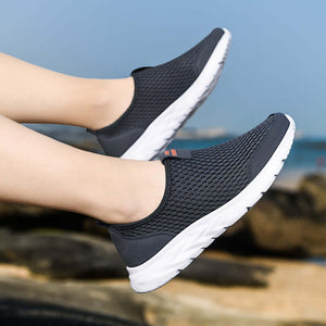 Atmungsaktive Mesh-Schuhe für den Sommer, leicht, lässig, Sport, Slip-on (Unisex)