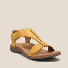 Lade das Bild in den Galerie-Viewer, Damen Sandalen mit dicken Sohlen und Keilabsatz und Klettverschluss
