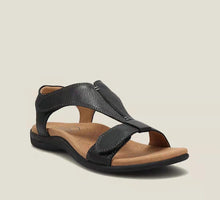 Lade das Bild in den Galerie-Viewer, Damen Sandalen mit dicken Sohlen und Keilabsatz und Klettverschluss

