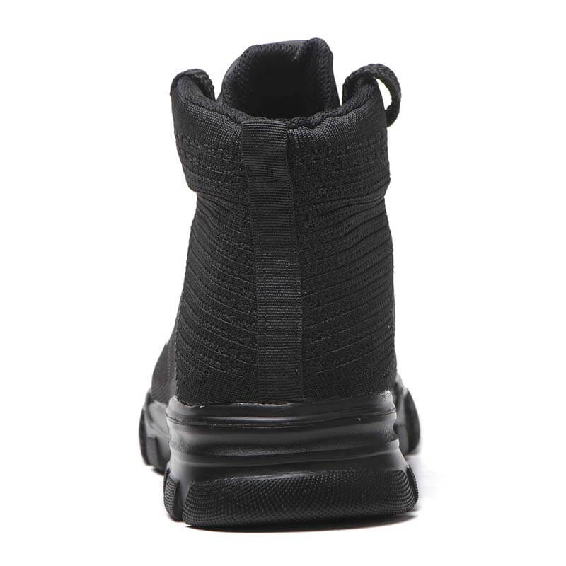 Herren Stahlkappenstiefel Winter Warm Komfortable Industriekonstruktion Rutschfeste Tennisarbeitssicherheitsschuhe