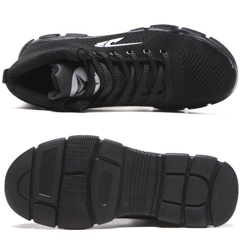 Herren Stahlkappenstiefel Winter Warm Komfortable Industriekonstruktion Rutschfeste Tennisarbeitssicherheitsschuhe
