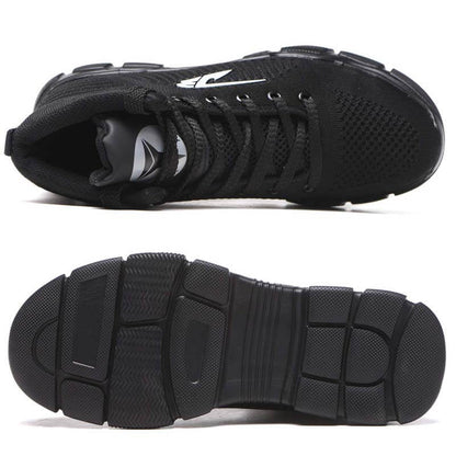 Herren Stahlkappenstiefel Winter Warm Komfortable Industriekonstruktion Rutschfeste Tennisarbeitssicherheitsschuhe
