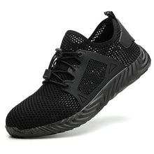 Lade das Bild in den Galerie-Viewer, Herren Arbeitsschuhe Mesh Breathable Lightweight Comfortable Steel Toe Safety Industriebau Rutschfeste Schuhe
