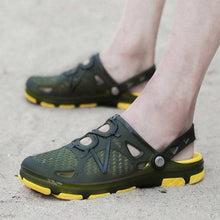 Lade das Bild in den Galerie-Viewer, Herren Sommer Hausschuhe leichte Mesh Clog schnell trocknende Gartenschuhe

