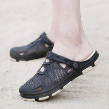 Lade das Bild in den Galerie-Viewer, Herren Sommer Hausschuhe leichte Mesh Clog schnell trocknende Gartenschuhe
