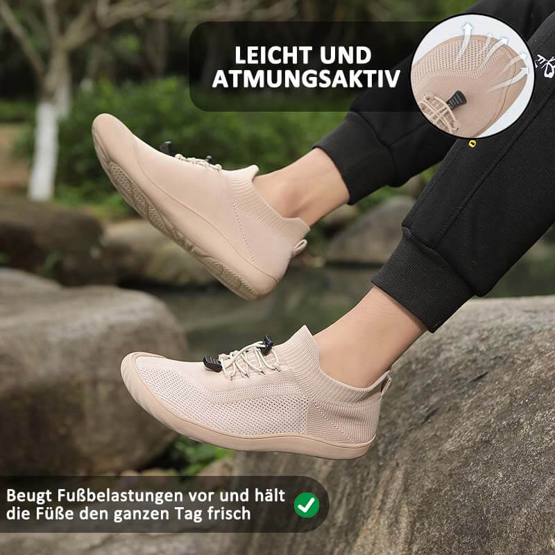 Bequeme, Atmungsaktive Barfuß-Sport-Fitnessschuhe Mit Breiter Zehenpartie, Fliegende, Gewebte Freizeit-Wanderschuhe (Unisex)