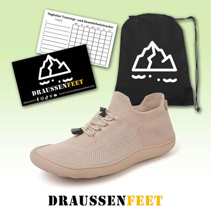 Bequeme, Atmungsaktive Barfuß-Sport-Fitnessschuhe Mit Breiter Zehenpartie, Fliegende, Gewebte Freizeit-Wanderschuhe (Unisex)
