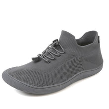 Lade das Bild in den Galerie-Viewer, draussenfeet barfuss strickschuhe 31545 dunkelgrau
