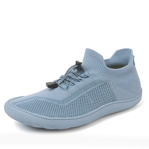 draussenfeet barfuss strickschuhe 31545 hellblau