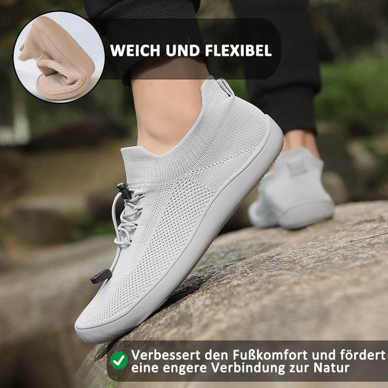 Bequeme, Atmungsaktive Barfuß-Sport-Fitnessschuhe Mit Breiter Zehenpartie, Fliegende, Gewebte Freizeit-Wanderschuhe (Unisex)